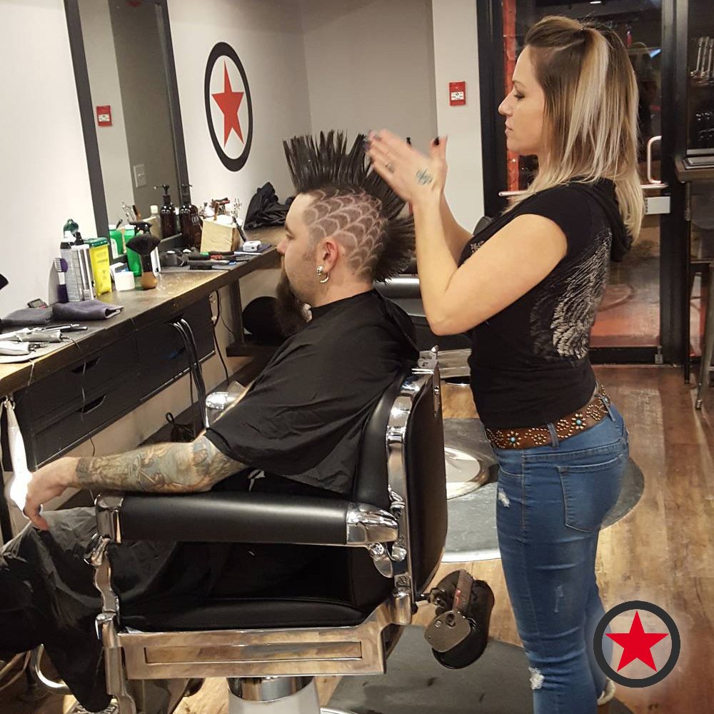 Plan B Kelowna Barbershop | Wicked Hair Tattoo and Mohawk by Kim